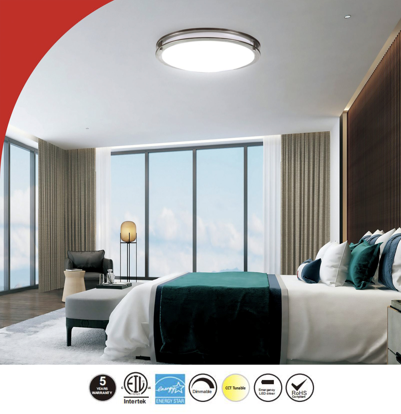 Zippy LED Ceiling Light Series — Stylish, Efficient, and Versatile Indoor Lighting